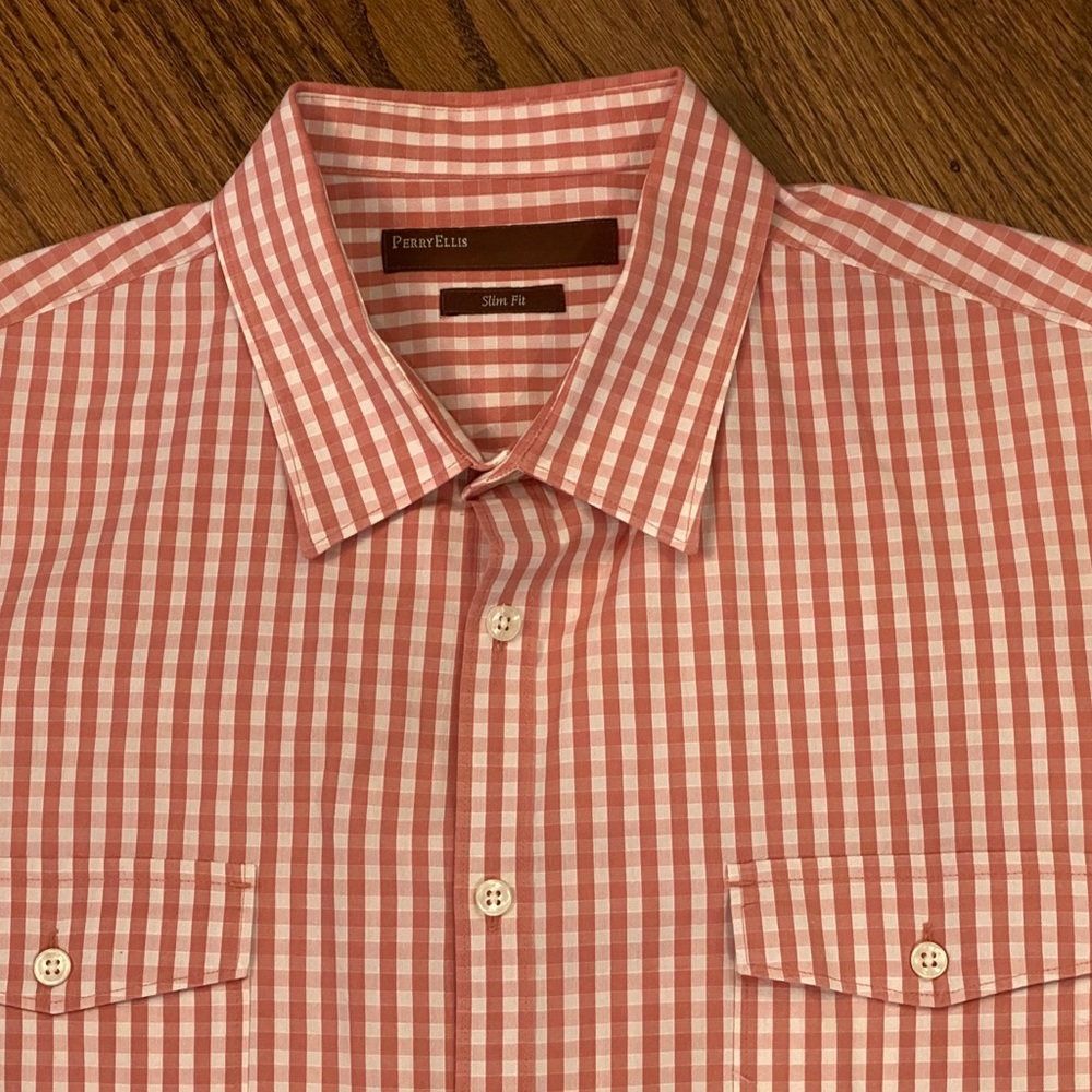 Perry Ellis Short Sleeve Slim Fit Short